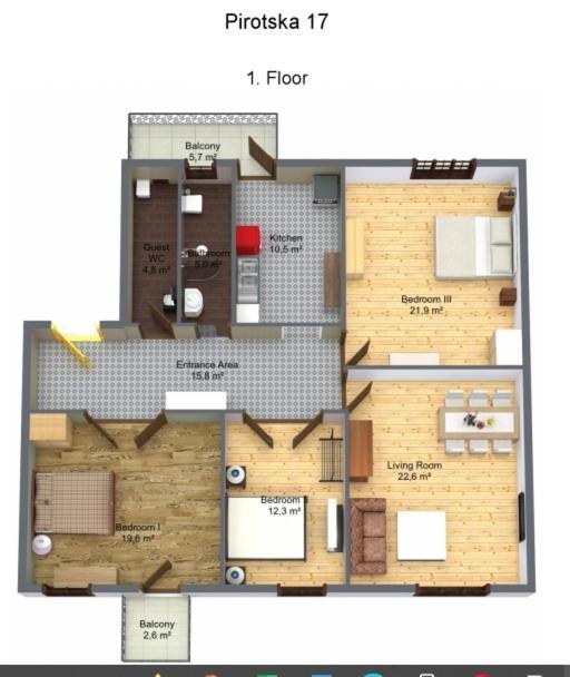 Center High Class 3 Bedroom